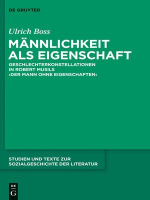 cover image of Männlichkeit als Eigenschaft